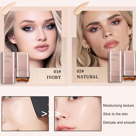 Skin Tint Foundation Stick - Medium Colour Balm Foundation for Yellowish Skin - Moist Face Tint Stick Foundations for Dry Skin - Full Coverage Colour Corrector for Brightening & Even Skin Tone