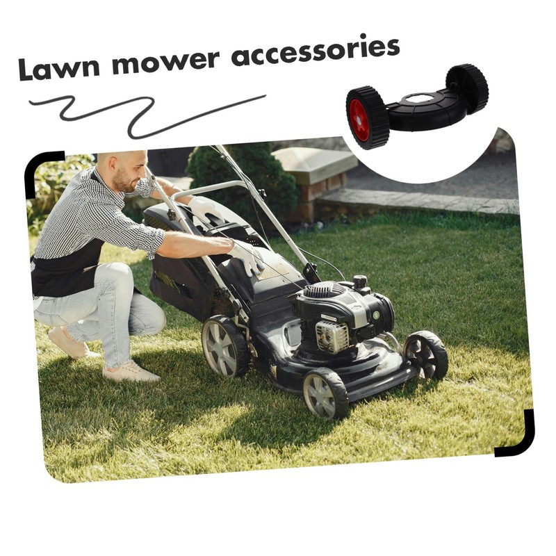 CAXUSD 1 Set Universal Caster Wheels for Lawn Mower Replacement