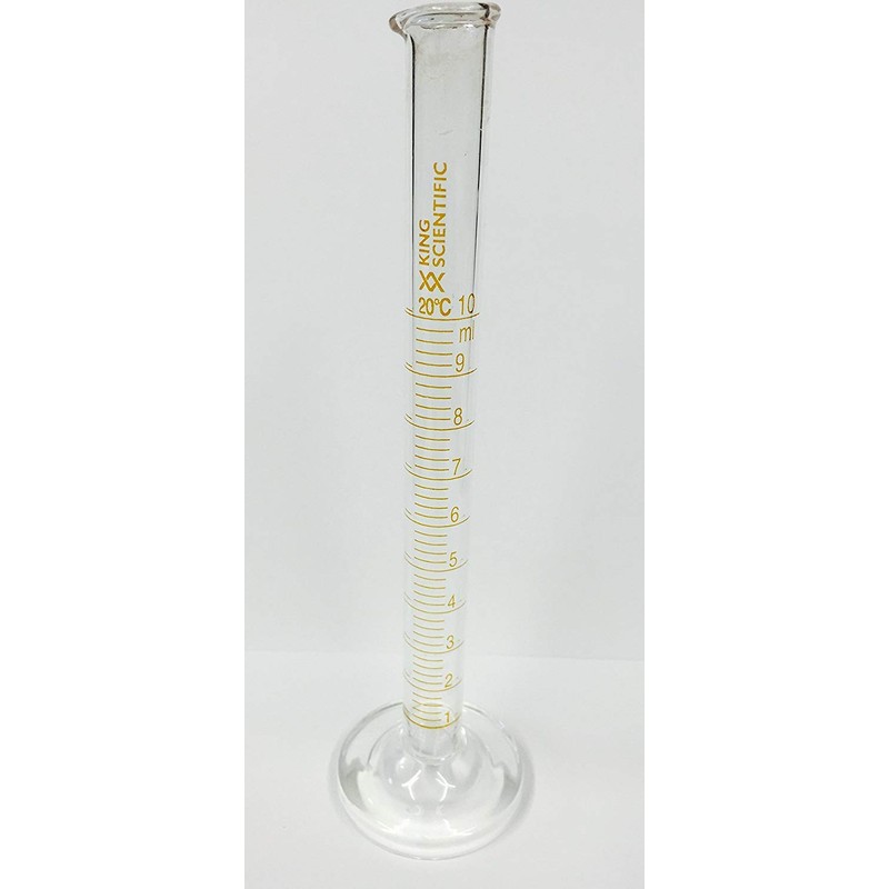 GLASS MEASURING CYLINDER (GRADUATED BOROSILICATE GLASS) 10ML