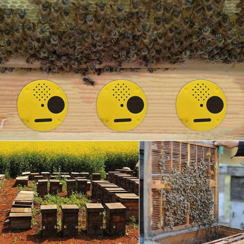 12 Pcs Bee Hive Nuc Box Entrance Gates, Plastic Bee