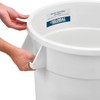 Global Industrial 20 Gallon Plastic Trash Container, Garbage Can -