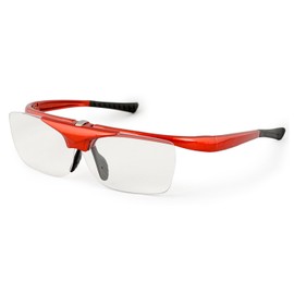 デューク 老眼鏡 跳ね上げ +2.0 度数 ハネアゲハイパー レッド DR-008-7+2.00
