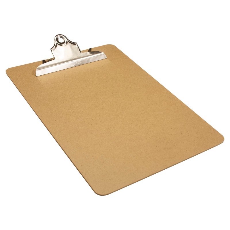 eco-eco A4 Masonite Strong Clipboard with Heavy Duty Metal Clip,