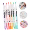 Operitacx 6 Highlighters Pastel Highlighter Chisel Tip Highlighter Gel Highlighter