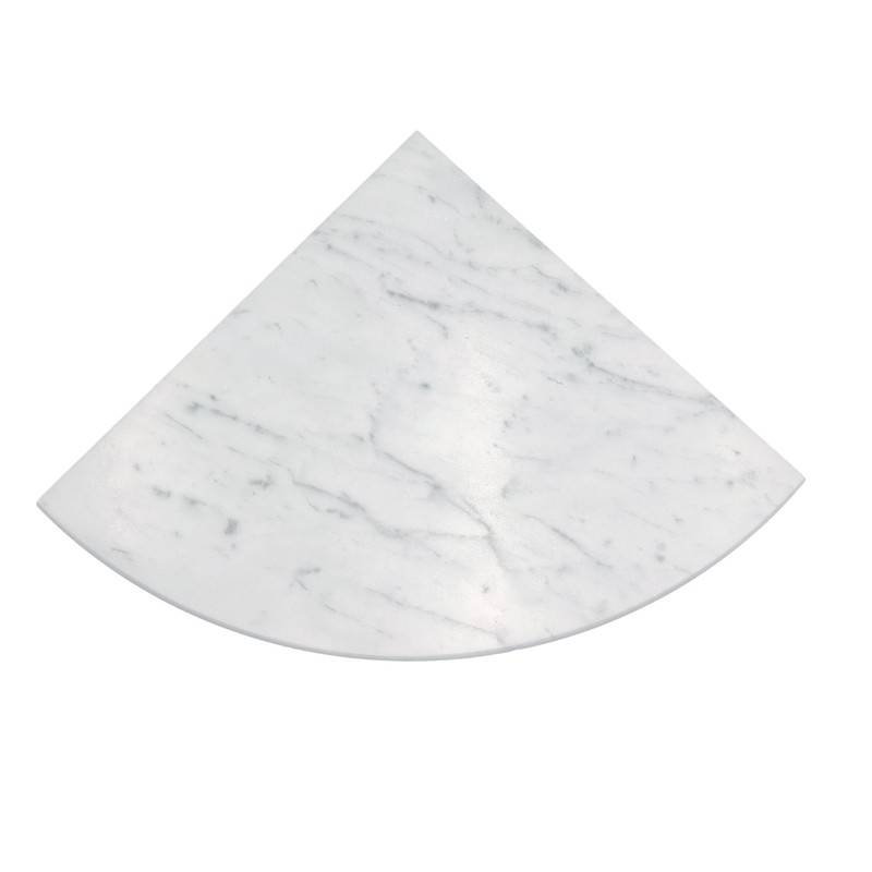 Jusmioke 9 Inch Marble Corner Shower Shelf for Bathroom, Shower