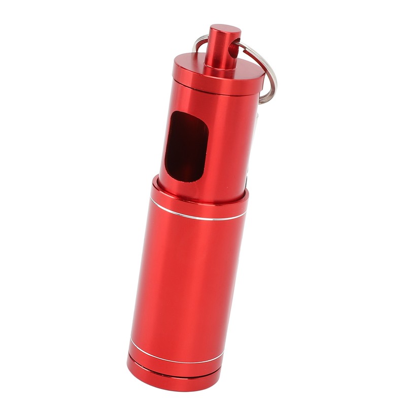 Portable Pocket Ashtray with Keychain Lanyard Retractable Circular Aluminium Alloy