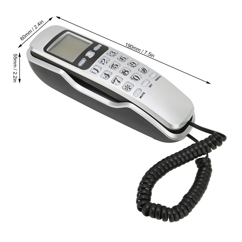 KXT888CID Landline Wall Phones Corded Landline Telephone with LCD Display