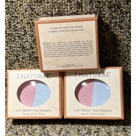I Natural Lot of 3  I Natural Eye Twins Pure Polishers ~ Powder Puff
