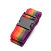 Kono Luggage Strap Adjustable Long Travel Packing Belt Colorful Suitcase