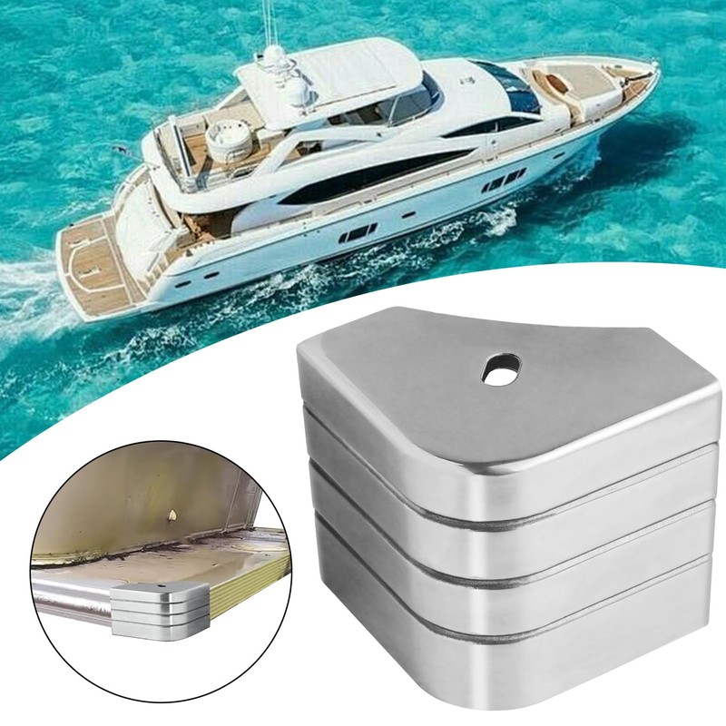 Pontoon Corner Caps,Aluminum Replacement Corner Caps | Dock Guards for