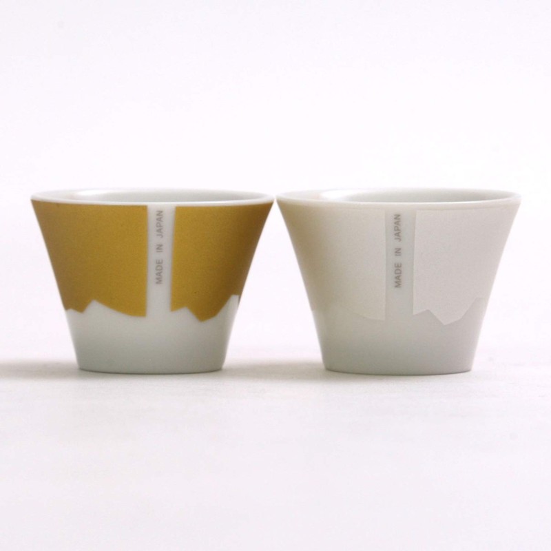 Ogura Pottery 149224 Mt. Fuji Mica Gold / Mica Silver