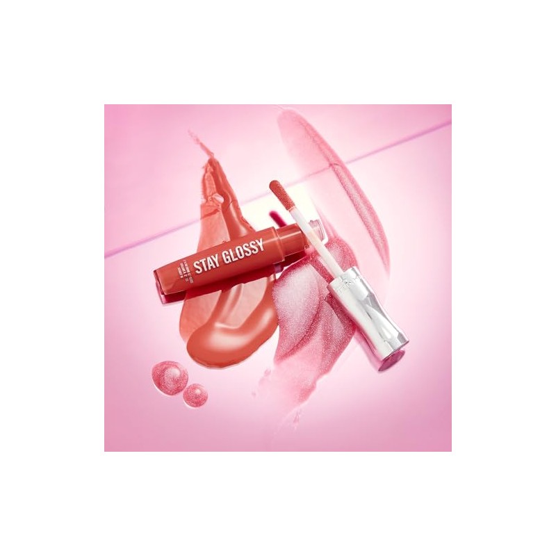 Rimmel Stay Glossy Lipgloss, Claridge's Ruby, 0.18 Fluid Ounce