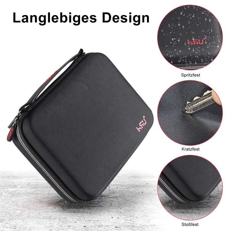 HSU Protective Carry Case for GoPro 2018/7/6/5/4/3+ and Accessories, with