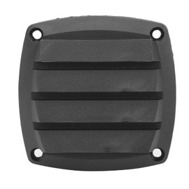 Air Vent Grille, 3in Marine Air Vent Grille Ventilation Ducting Louver Cover Black Plastic for Yacht