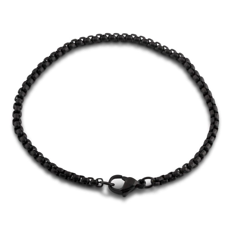 Akitsune Baca Chain Link Bracelet 3 mm Diameter Box Rolo