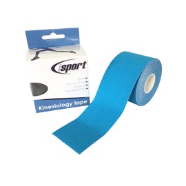 5M OF ISPORT PRE-CUT KINESIOLOGY MUSCLE JOINT PAIN SUPPORT PHYSIO SPORTS INJURY REHAB TAPE BLUE 5CM