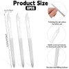 6PCS Metal Nail Files for Women & Men, Double Sided