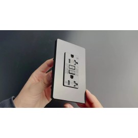 Digi 20 Amp GFCI Outlet Duplex Receptacle with LED Indicator ETL Certified Black 5Pcs