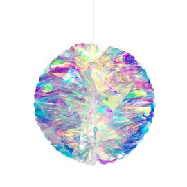 Seshis Honeycomb Ball, Sparkling, Paper Fan, Colorful, Stylish, 9.8 inches (25 cm), 1 Piece