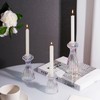 Lysenn Glass Candle Stick Holder Set of 3 – Premium