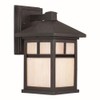 Forte Lighting 1773-01-04 Exterior Wall Light with Honey Glass Shades,