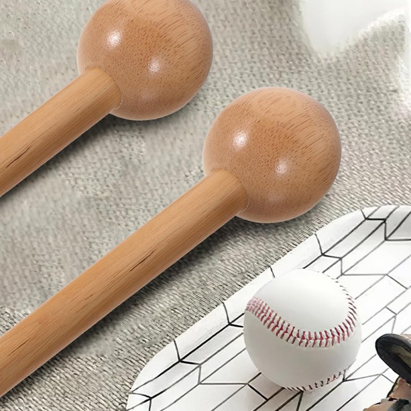 Sosoport 2Pcs Wooden Glove Mallet for Baseball Softball Durable Hammer