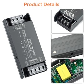 Karyoosi LED Driver 12V, LED Power Supply 60W 5A, LED Transformer AC 120V to DC 12V, Compact, and Robust Power Supply for LED Lamps and Strips