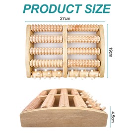 WinGluge Foot Massager, Foot Massage, Wooden Foot Massager for Heel Spurs, Massage Roller for Feet, Foot Reflexology Device, Foot Roller for Relief Plantar Fasciitis