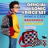 Sonic The Hedgehog Backpack Set 4 Pcs Kids with Water