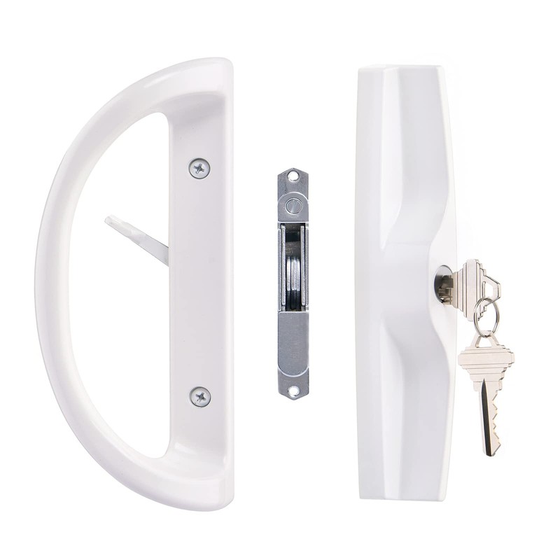 Sliding Patio Door Handle Set with Key Cylinder and Mortise