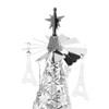Christmas Tree Carousel Spinning Candle Holder Stainless Steel Rotary Tree