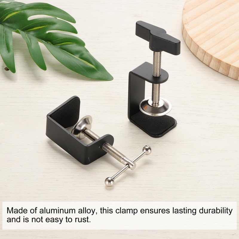 PATIKIL Aluminum Alloy Desk Clamp, Universal C Clamps Heavy Duty