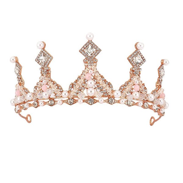 YADIRF Girls Tiara Princess Crown Headband Rhinestone Hairpiece For Women