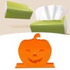 2pcs Cute Pumpkin Napkin Holder Durable Iron Paper Napkin Holder