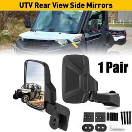Door Mounted Side Mirrors 2889241 Fit For 2018-2025 Polaris Ranger XP 1000 Crew