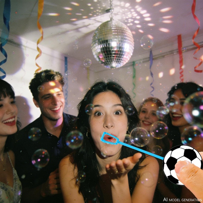 24 Pcs Soccer Ball Bubble Wands, Match Day Party Favor
