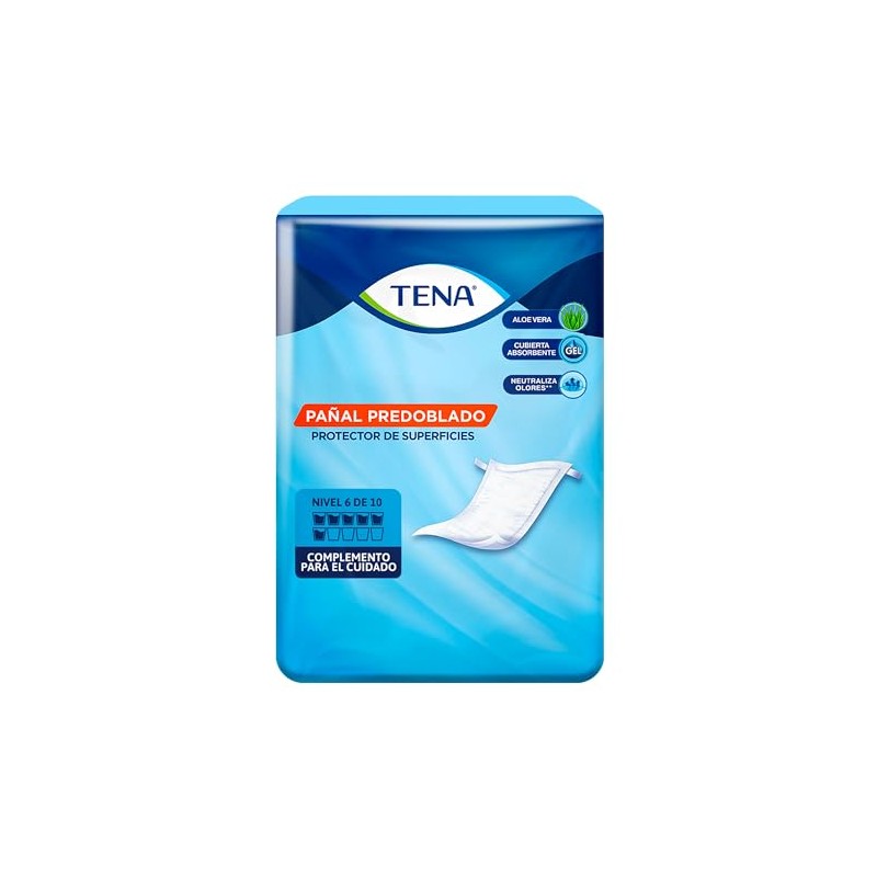 TENA Slip; Protector de Cama Predoblado; Incontinencia Severa, Unitalla; 10
