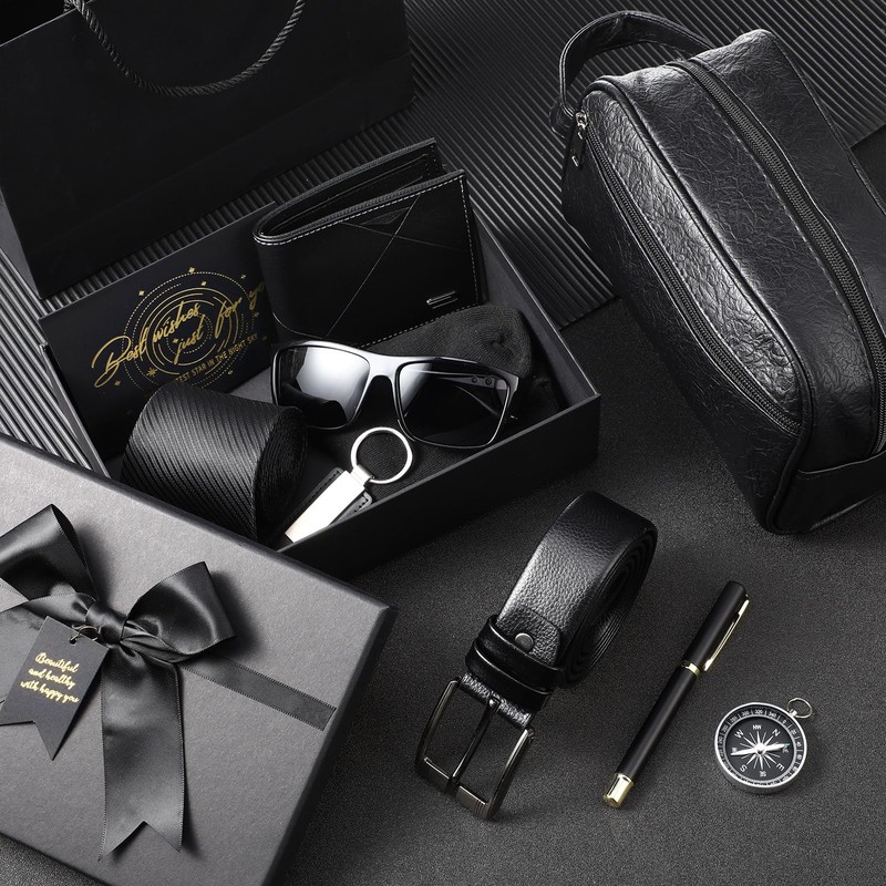 Geyoga 12 Pcs Men Birthdays Gift Set with Box for