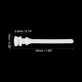 MECCANIXITY 20PCS Fan Shock Absorbing Rubber Nail, Short Style Computer Hardware Cooling Fan Screws Anti Noise Shockproof Silicone Rubber Cooler for PC, White