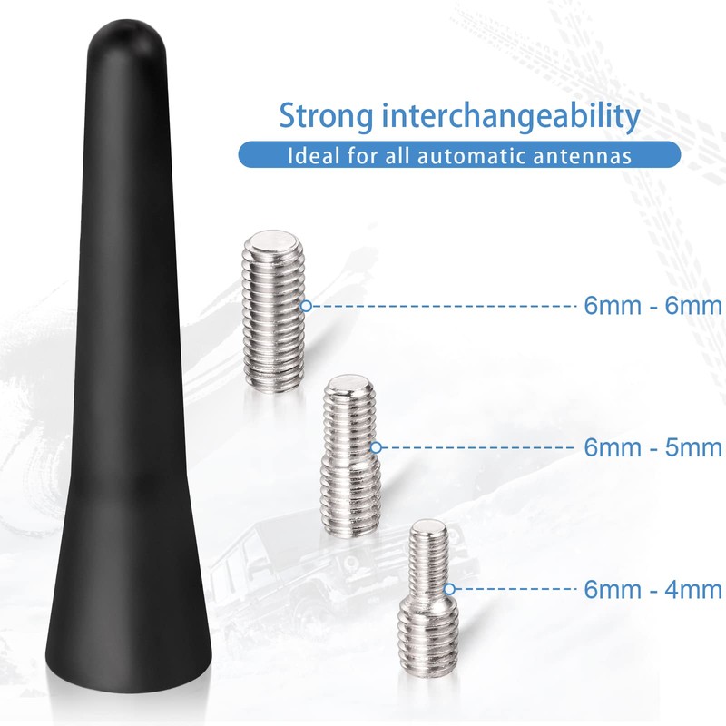 Bingfu 6.5cm FM DAB Aerial Antenna - Mini Roof Radio