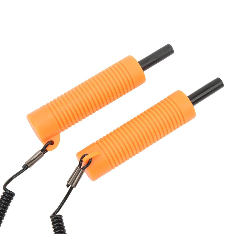 Fishing Ice Picks Kit,Ice Fishing Safety Pick Stainless Steel Orange