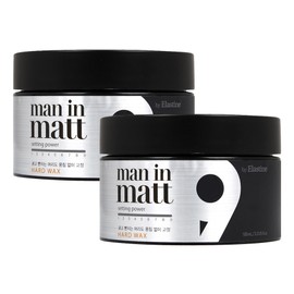 엘라스틴 맨인매트 무광택 하드 헤어왁스, 80g, 2개 Elastine Man in Matte Non-Shiny Hard Hair Wax, 80g, Pack of 2