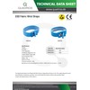 Quadrios ESD Wrist Band Blue Press Stud 10 mm