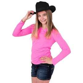 Chochkees Cowboy Hats 4 Pack Variety - Containes 1 Pink - 1 Red - 1 Black - 1 White - Total of 4 Cowboy Hats - Western Hat Variety Pack, Dress Up Costume Clothes for Kids, Pretend Play, Party Favors