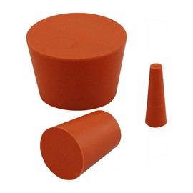 MOCAP Orange Silicone Tapered Round Hole Plugs – High Temperature Silicone, Rubber Stoppers, Non-Stick for Powder Coating, Automotive & Industrial Use, Rubber Plug Assortment - (1.306-1.622" 5 pcs)
