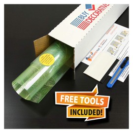 BDF 4GLV Decorative Window Film Green Leaves (48 in X 7ft)