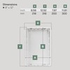 Vent Systems White ABS Plastic - Access Panel 8 x