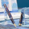 Asvine P20 Purple Resin Fountain Pen Piston Filling, Gold Plated