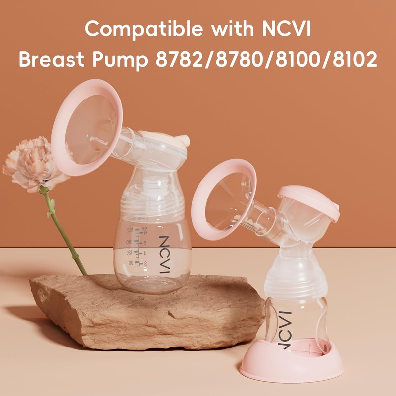 NCVI Replacement Duckbill Valves Compatible with NCVI Breast Pump 8782/8100/8102/8122/8116/8128/8129,