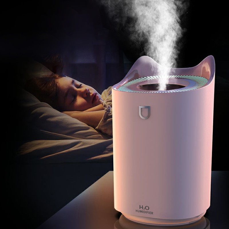 2L Air Humidifier USB Deep Hydration Fine Spout Multifunction Desk